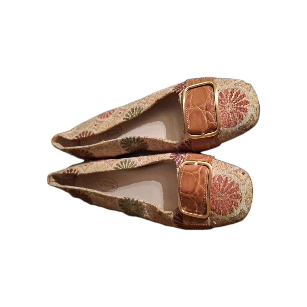 Talbots Women's Flats Shoes Siz 8B Brown Leather Slip On Loafers